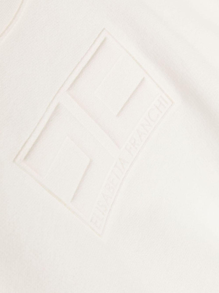 White sweatshirt for girls with logo