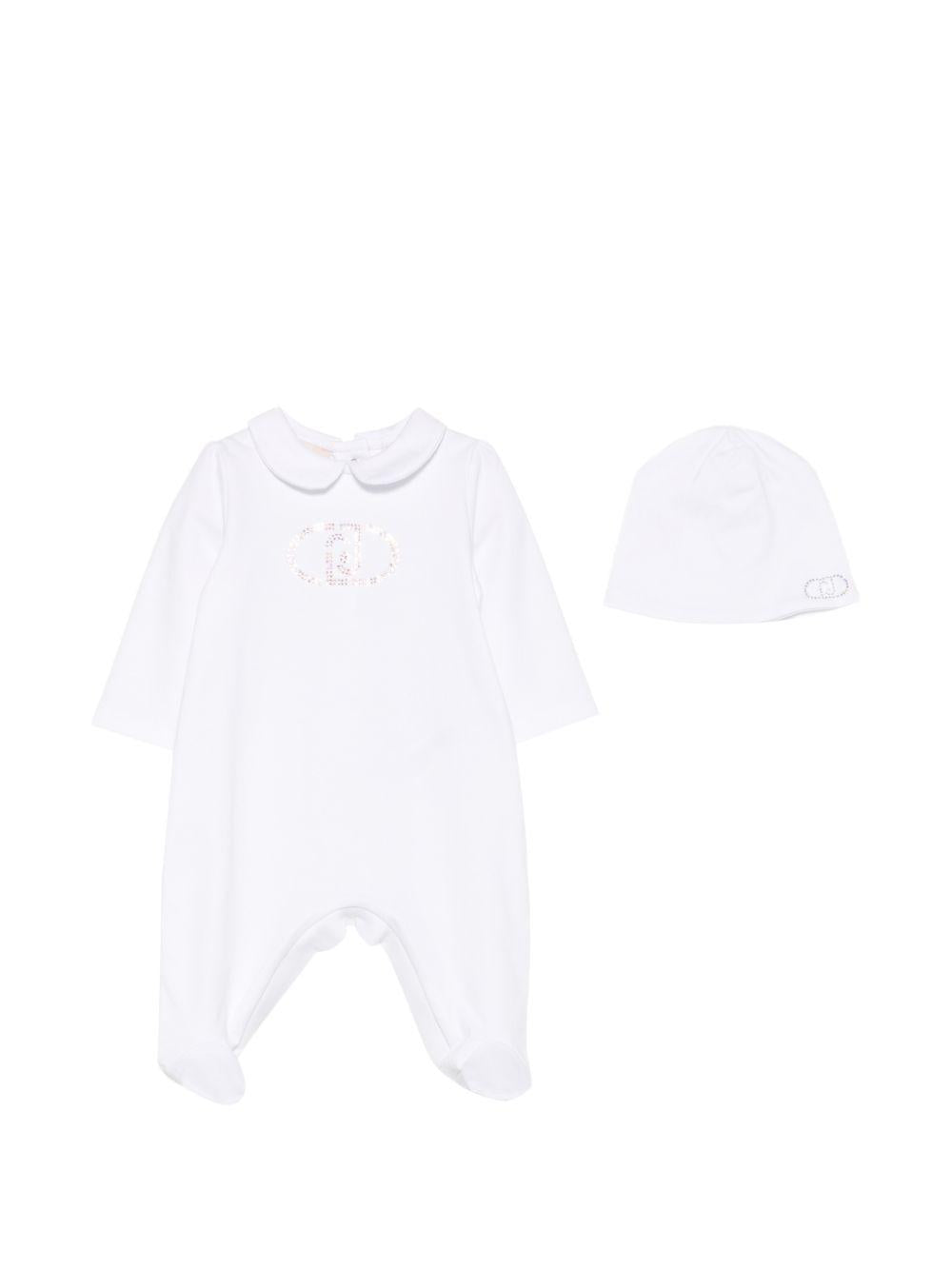 Tutina bianca per neonata HA6073J6050 10601 Liu Jo 