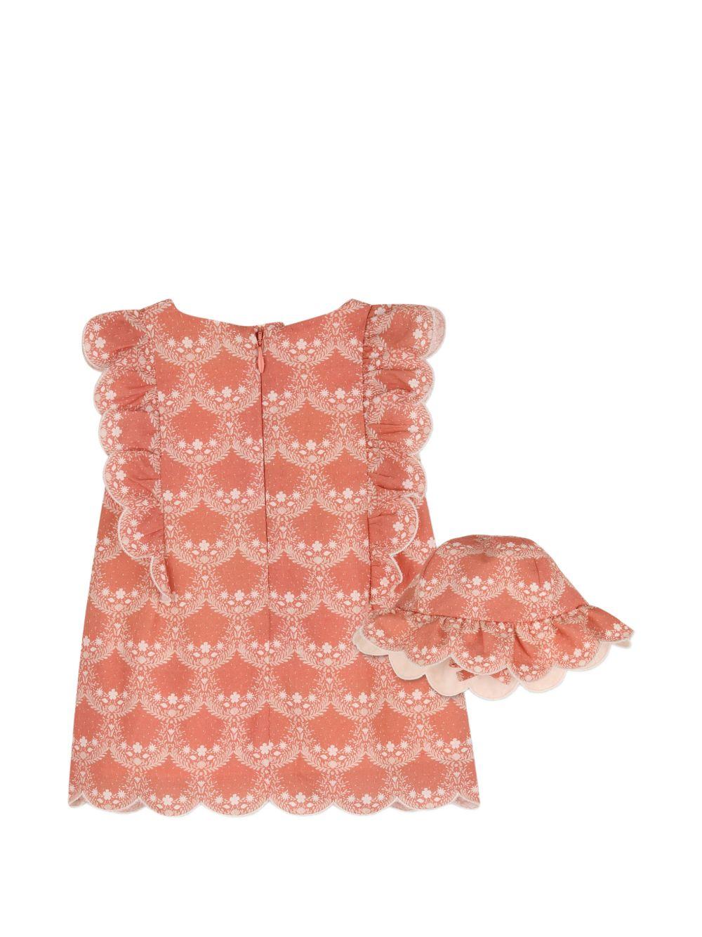 Abito rosa per neonata C20932 45U Chloe 