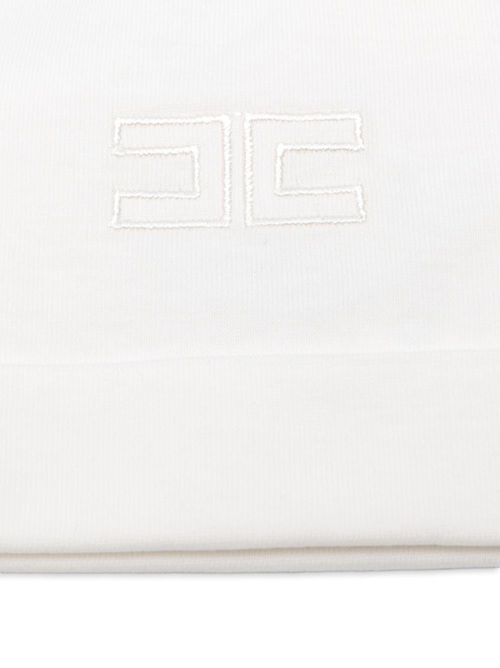 Cappello bianco per neonata ENCP0840JF054 0004 Elisabetta Franchi Kids 