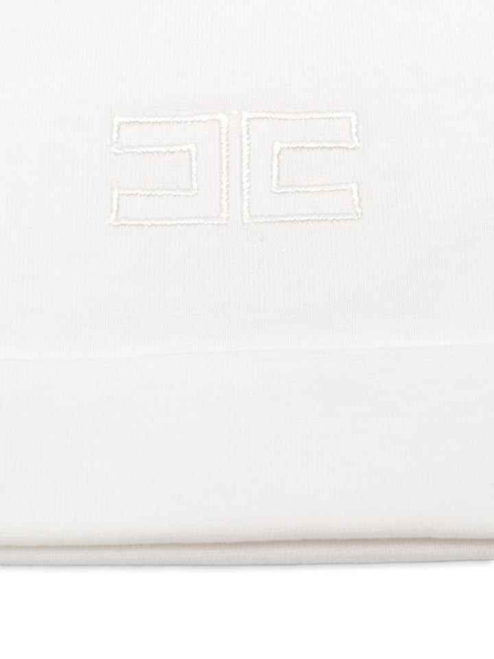 Cappello bianco per neonata ENCP0840JF054 0004 Elisabetta Franchi Kids 