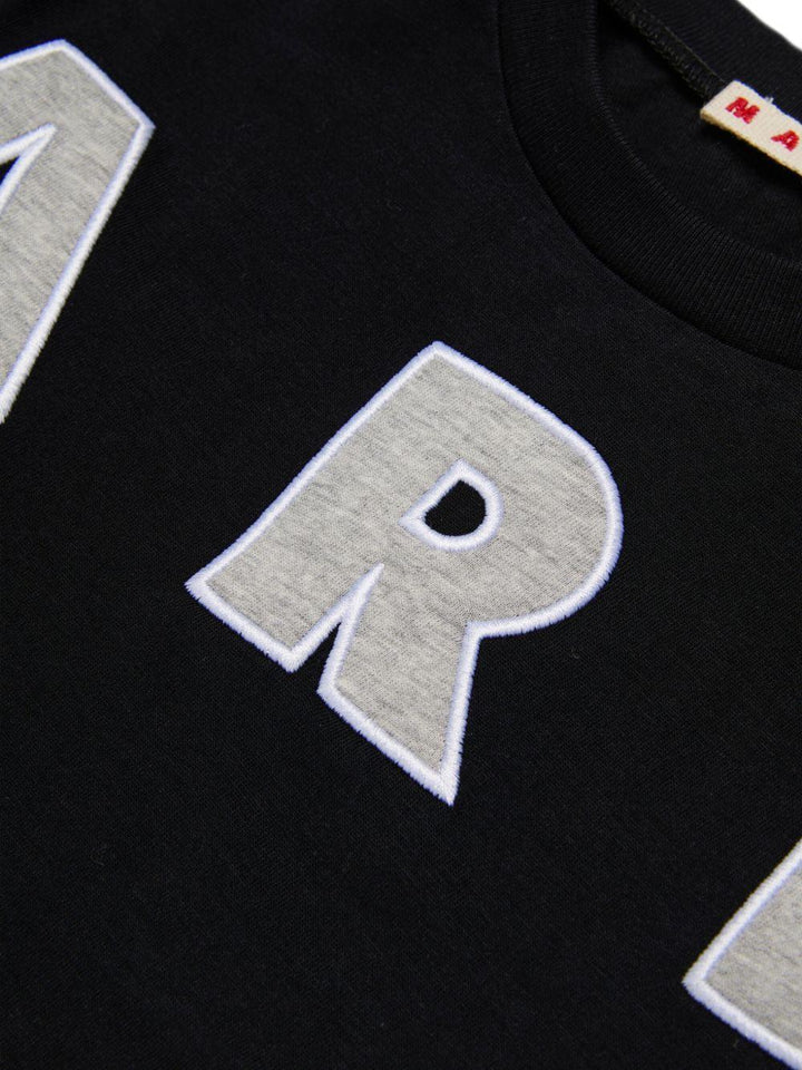 T-shirt nera per bambino M01733M00RF 0M90E Marni Kids 