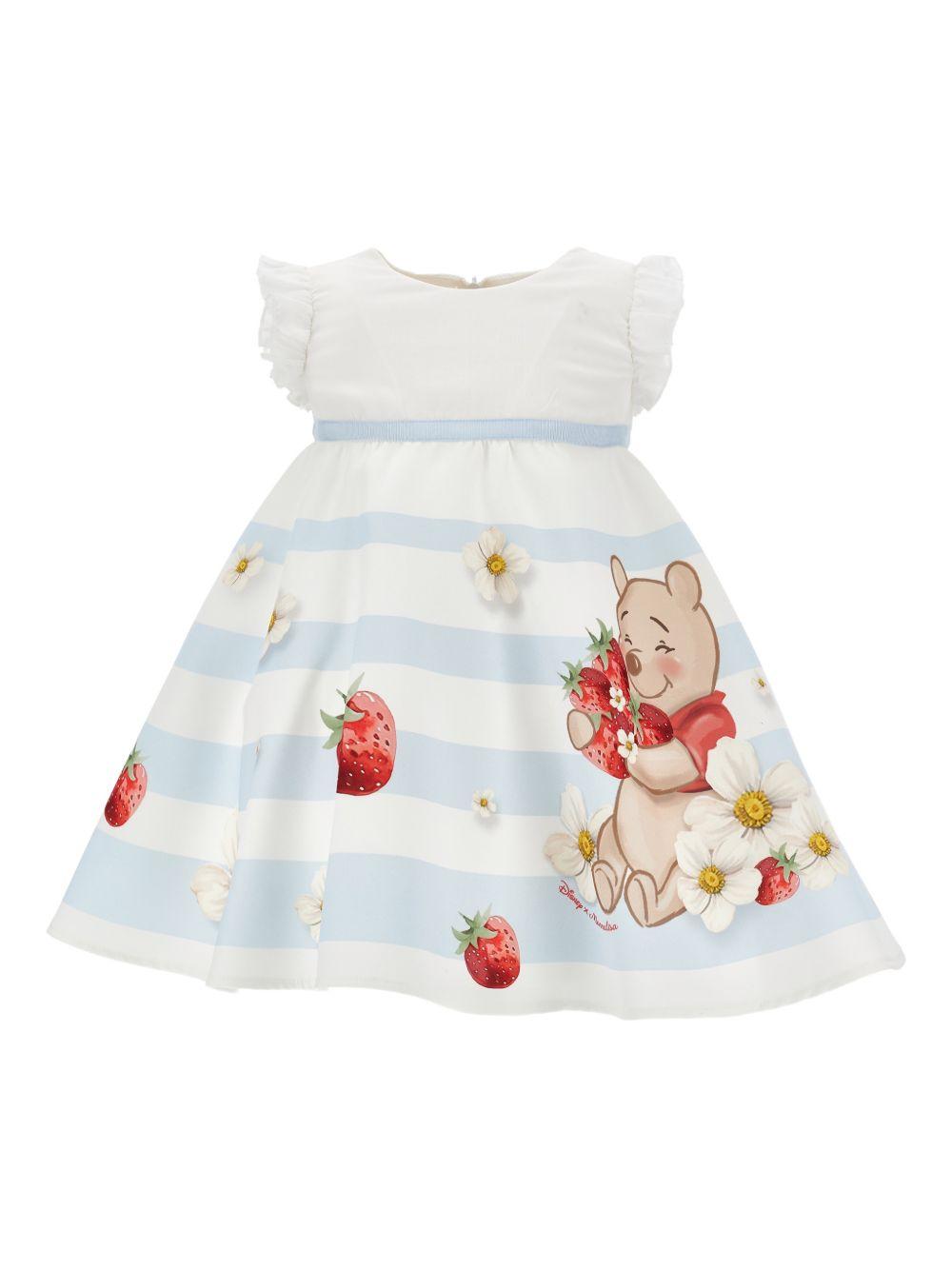 Abito bianco per neonata 31G9157105 9984 Monnalisa Kids 