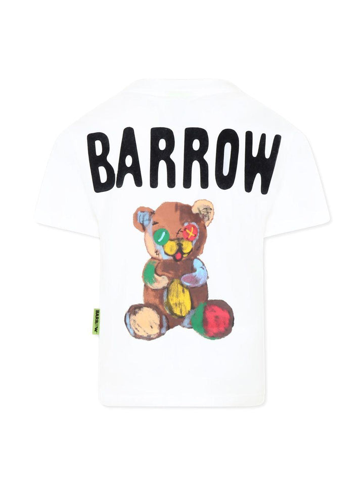 T-shirt bianca per bambino con stampa