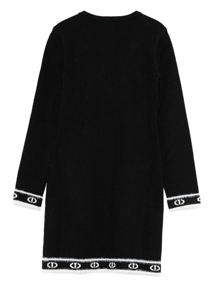 Abito nero per bambina 252GJ3014 11656 Twin Set 