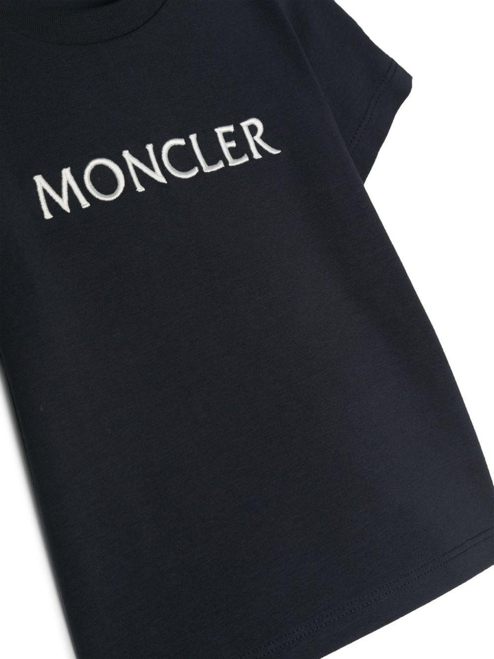 T-shirt blu navy per neonato 9518C0000689AUM 778 Moncler Kids 