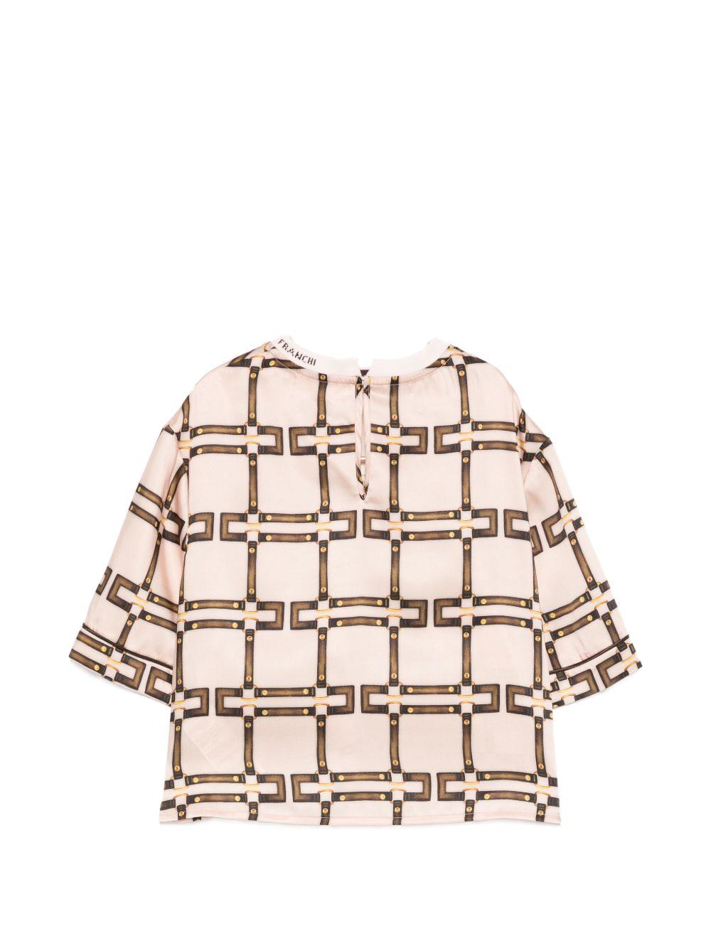 Top rosa per bambina EFCA2830TVE02 D691 Elisabetta Franchi Kids 