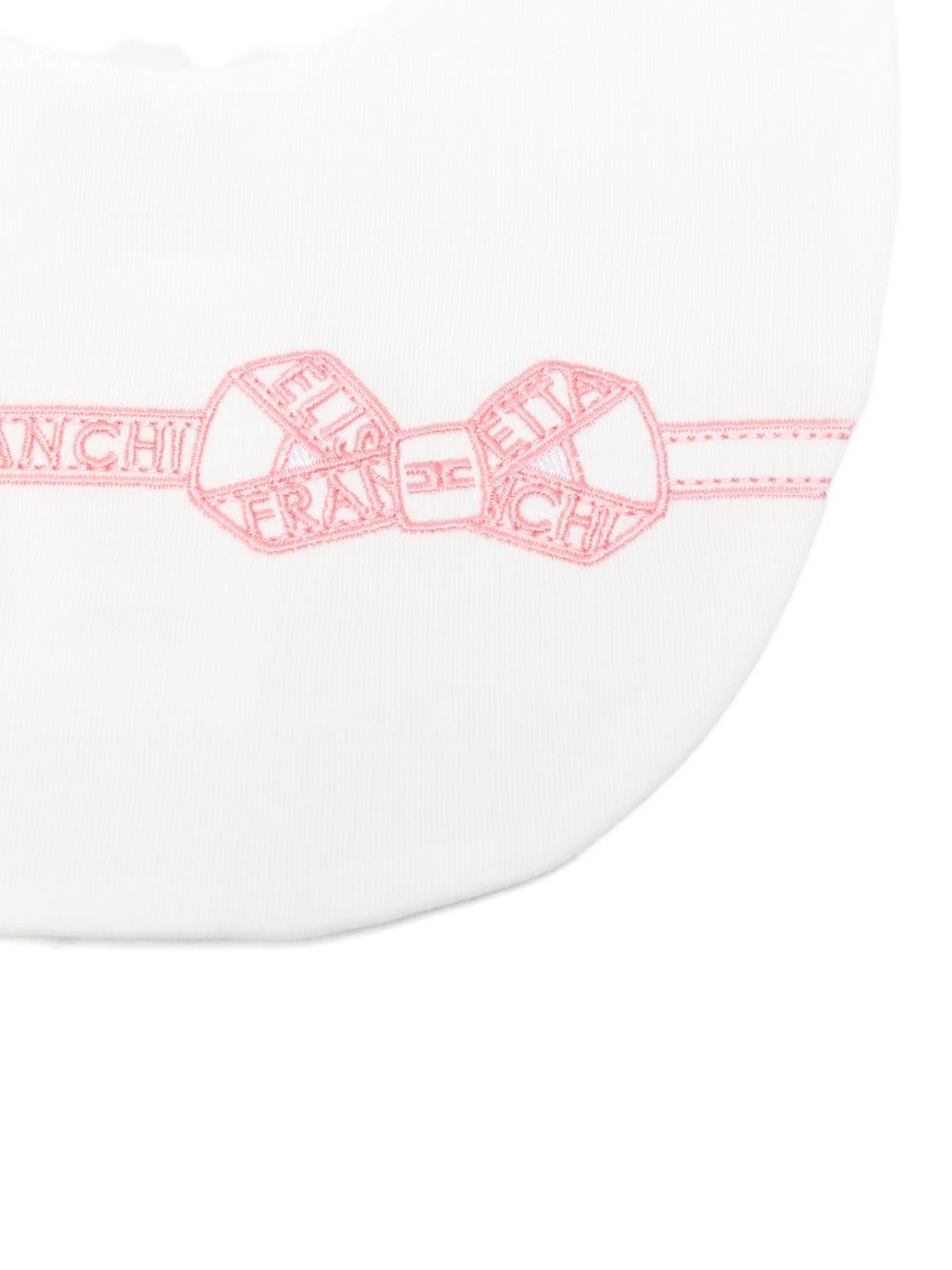 Bavetta bianca per neonata ENBA0660JF054 0285 Elisabetta Franchi Kids 