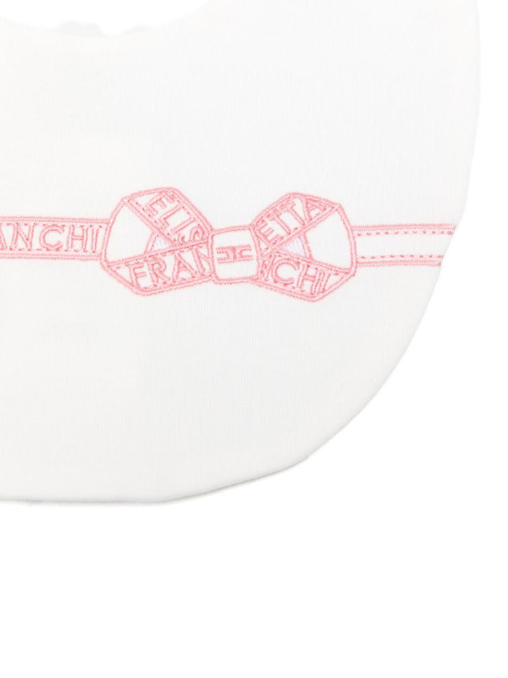 Bavetta bianca per neonata ENBA0660JF054 0285 Elisabetta Franchi Kids 