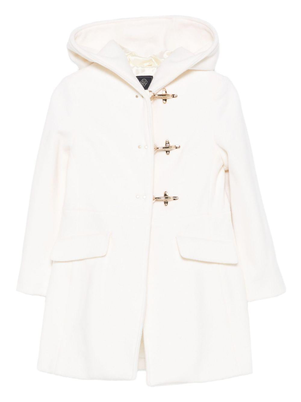 Cappotto bianco sporco per bambina FX2A00E0226 101 Fay Kids 