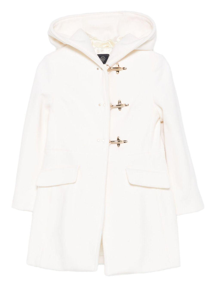 Cappotto bianco sporco per bambina FX2A00E0226 101 Fay Kids 