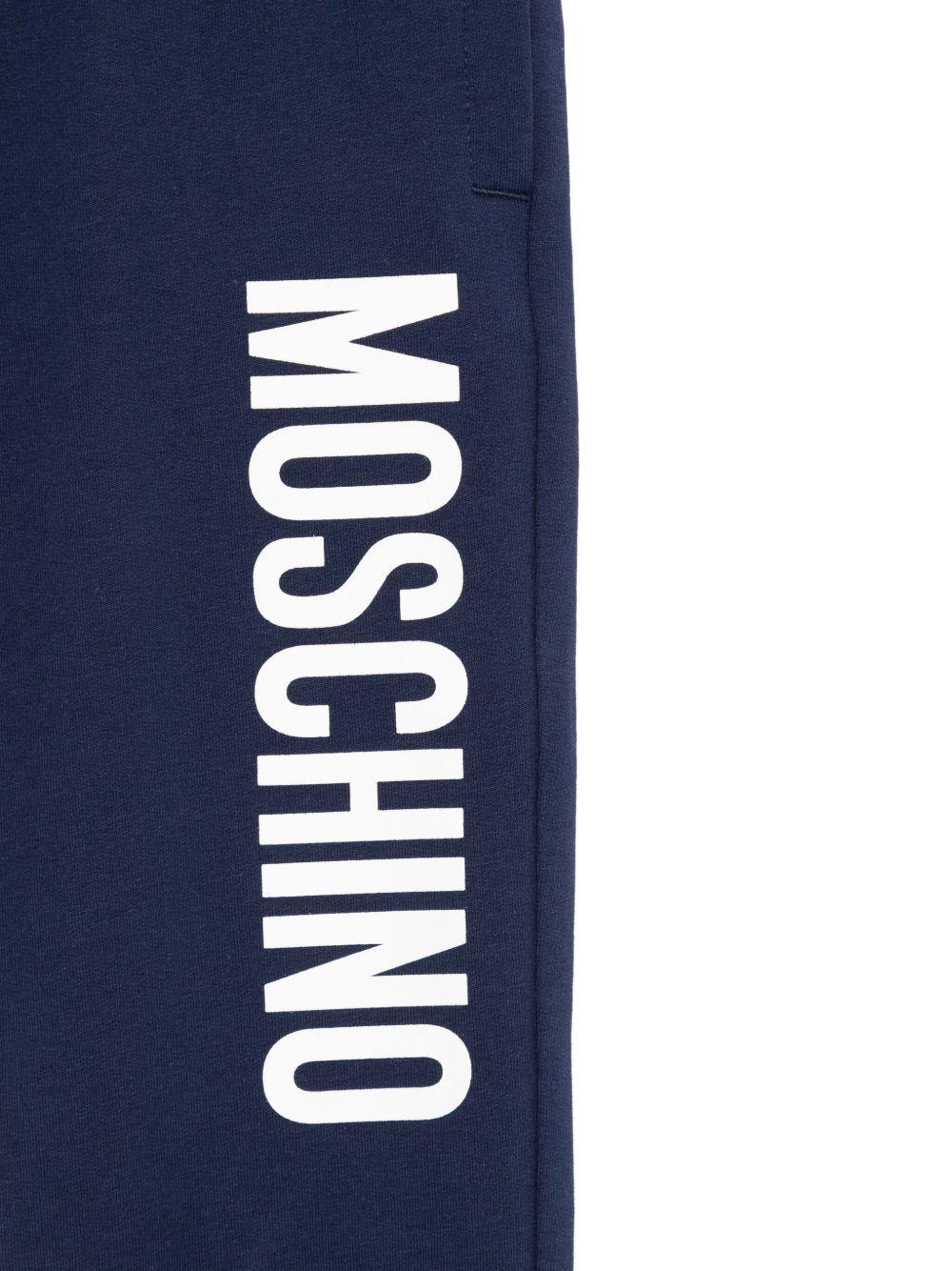 Pantalone blu navy per bambino HUP08ULDA21 40016 Moschino Kids 
