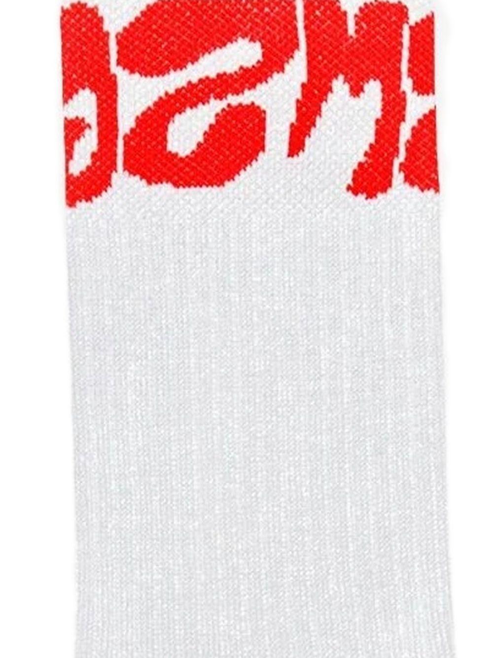 Calze bianche/rosse per bambino S6MSJUSO308 001 Msgm Kids 