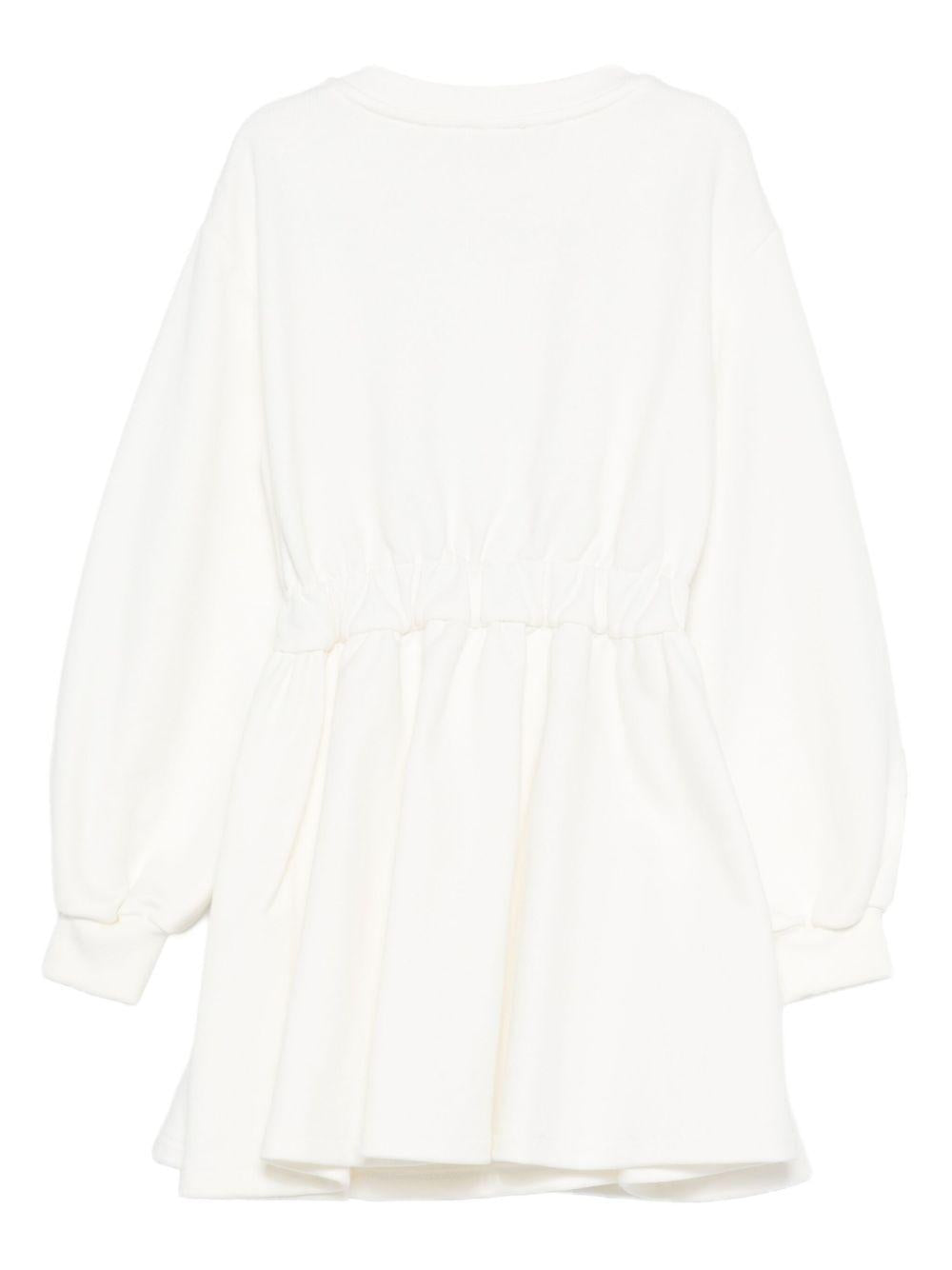 Abito bianco per bambina EGAB2210FF002K 0004 Elisabetta Franchi Kids 