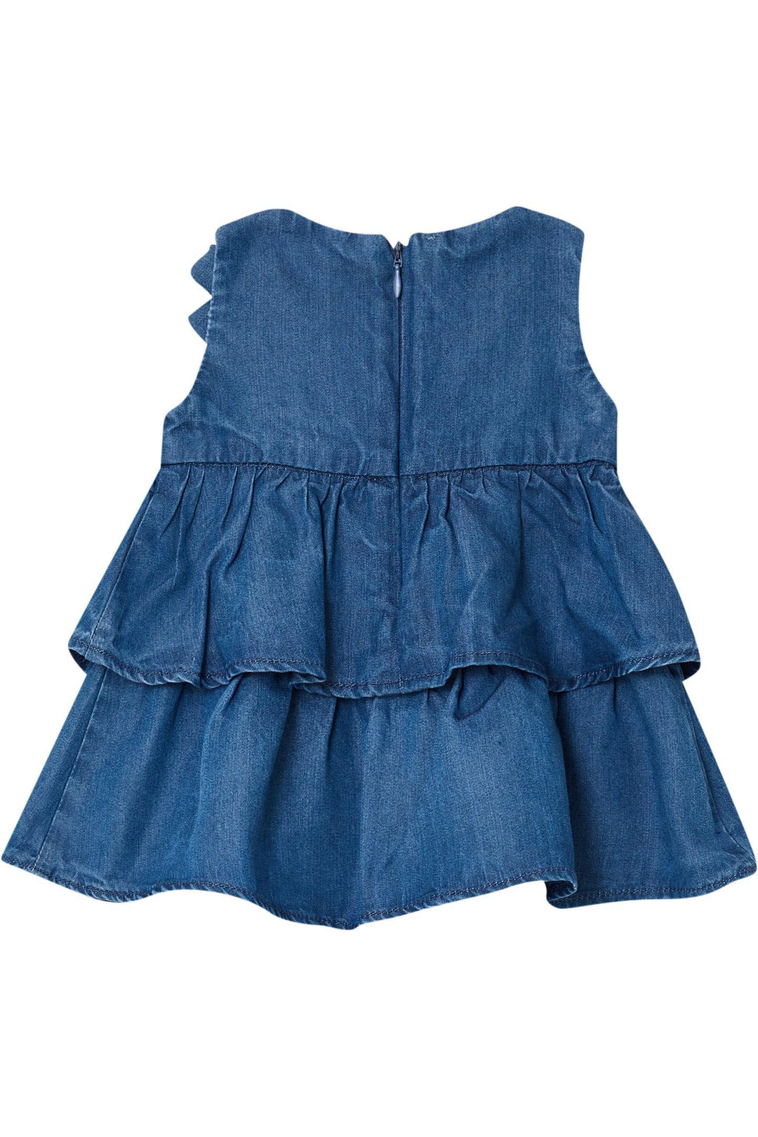 Abito denim blu scuro per neonata