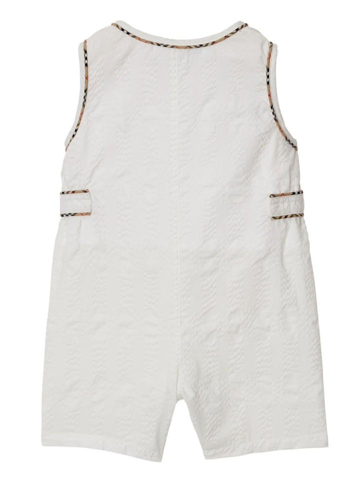 Pagliaccetto bianco per neonato 8078861 A1464 Burberry Kids 