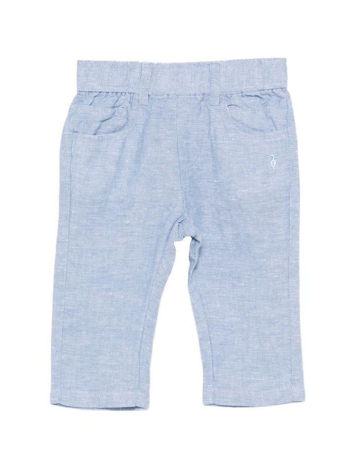 Pantalone azzurro per neonato TIP26038PA BLU Trussardi Kids 