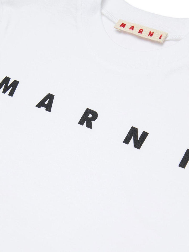 T-shirt bianca per bambino M01601M00RF 0M100 Marni Kids 