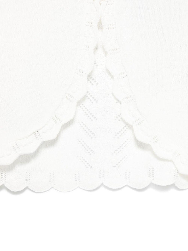 Cardigan bianco per bambina