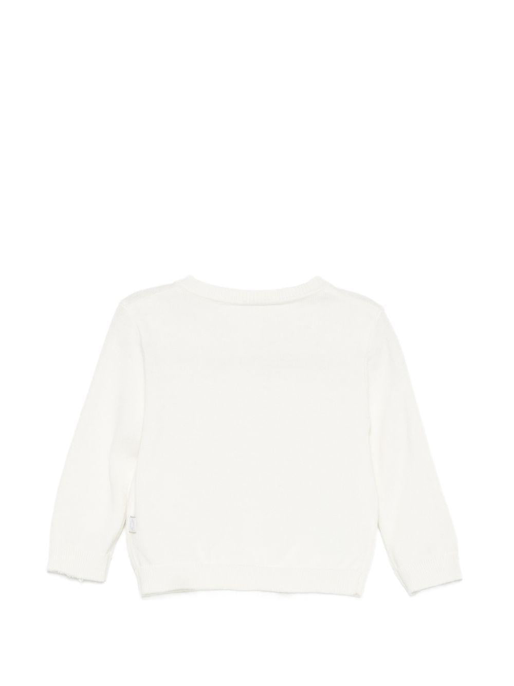 Cardigan bianco per neonata TY9120Z1876 101 Stella McCartney Kids 