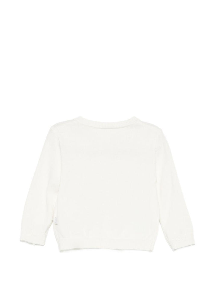 Cardigan bianco per neonata TY9120Z1876 101 Stella McCartney Kids 