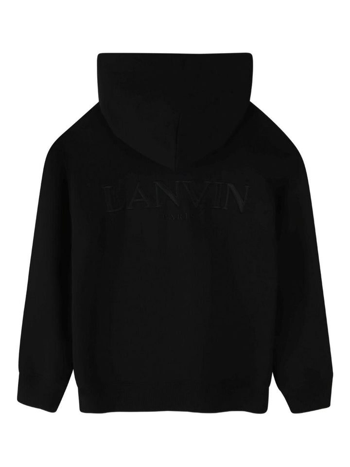 Felpa nera per bambino N30298 09B Lanvin Enfant 