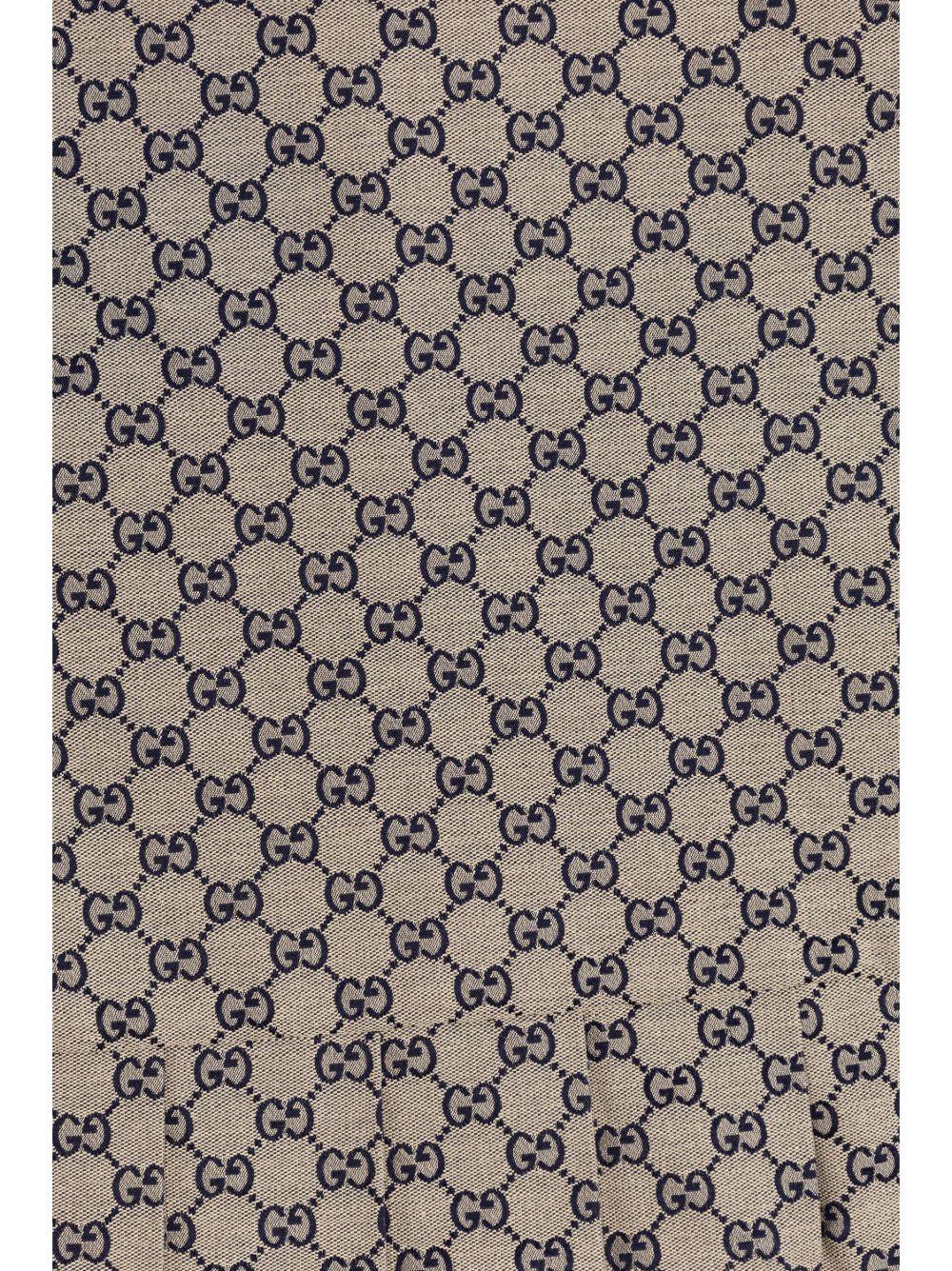 Abito beige/blu per bambina