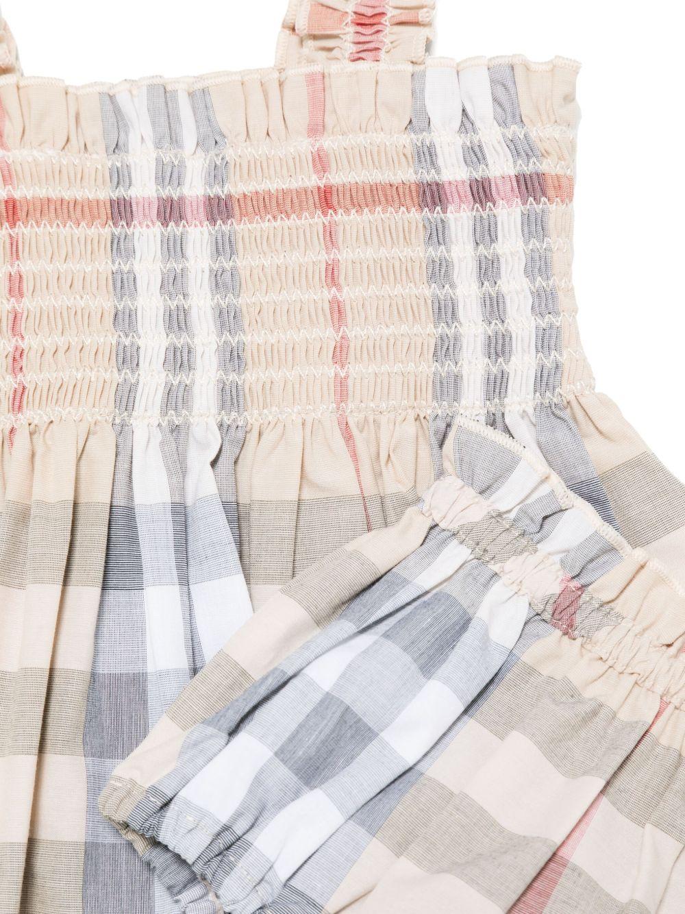 Abito vintage check per neonata 8100222 A2205 Burberry Kids 