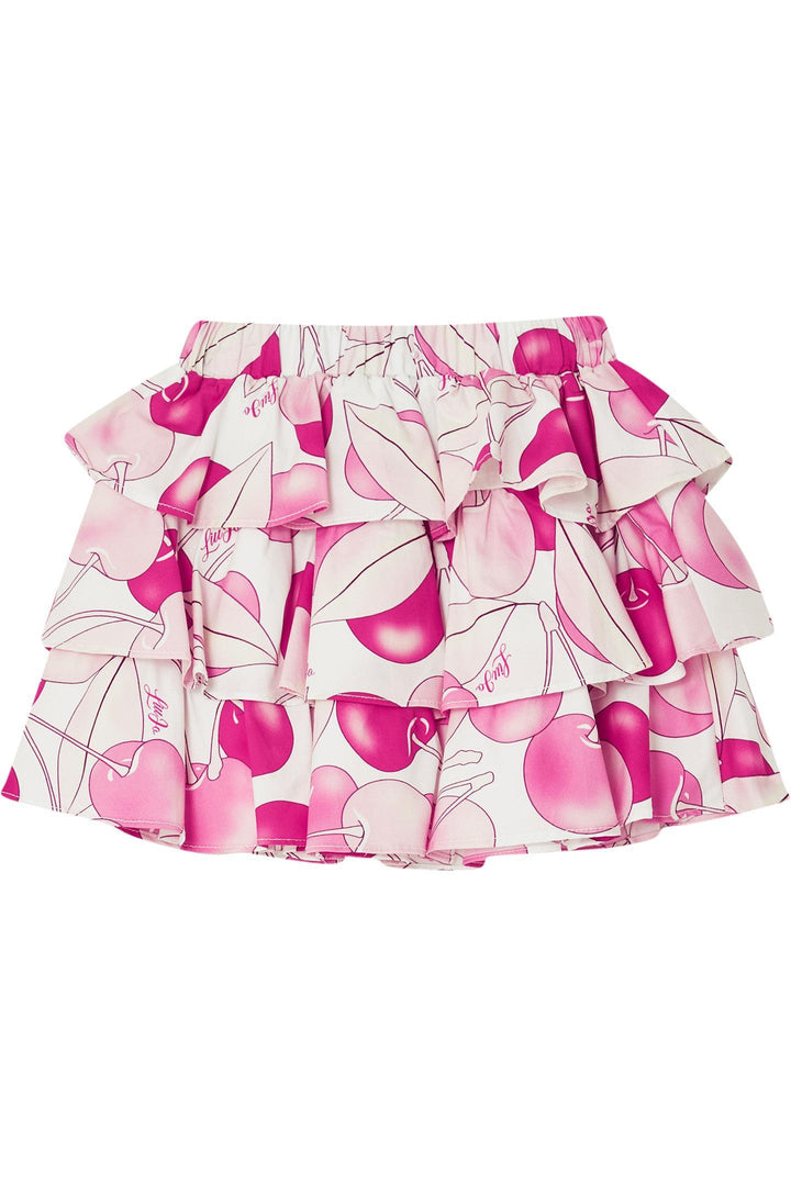 Gonna bianca/rosa per bambina
