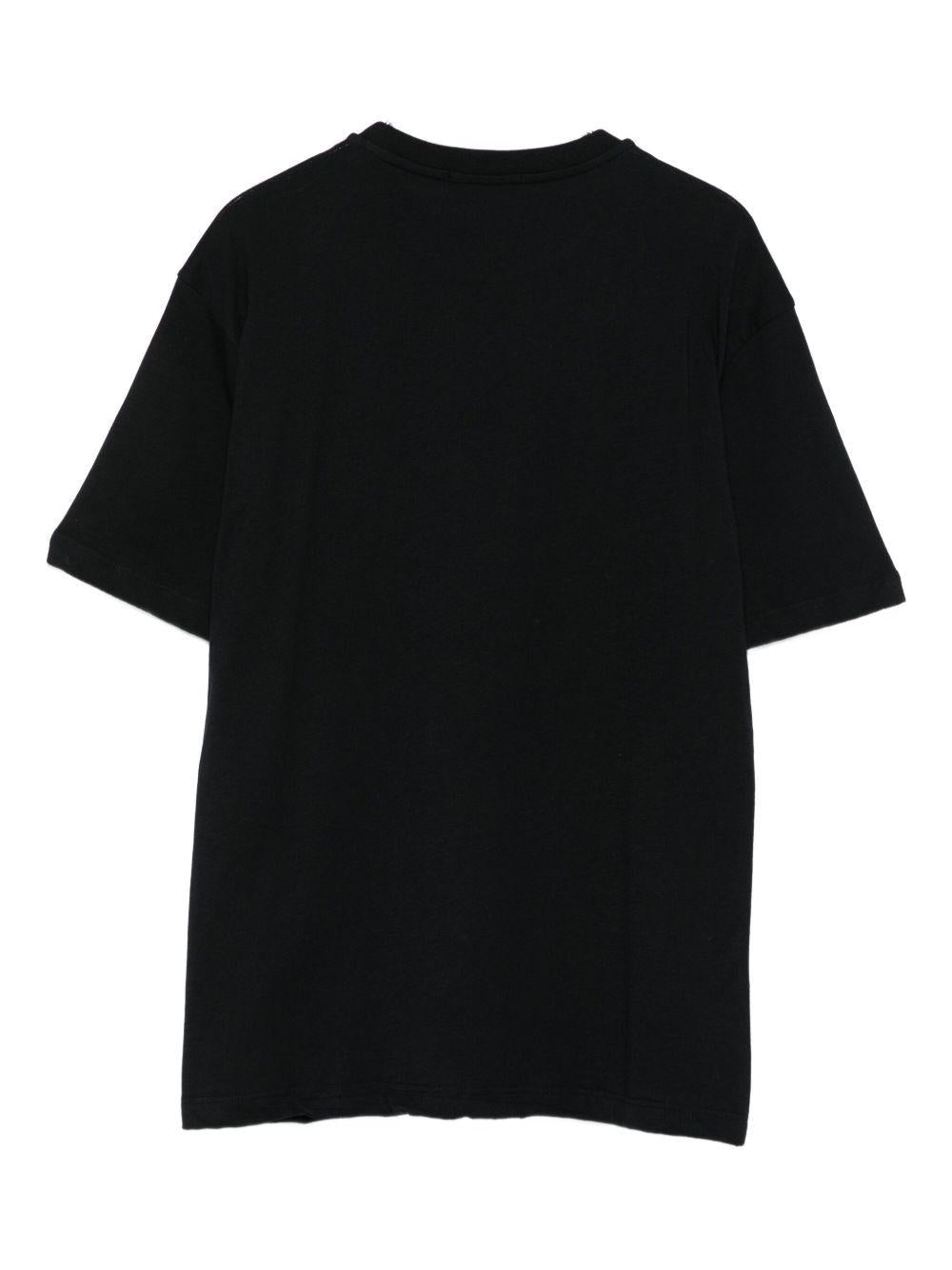 T-shirt nero per bambino F5MSJUTH007 110 Msgm Kids 