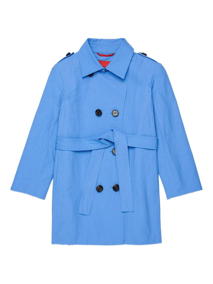 Trench turchese per bambina MX0011MX003 MX805 Max&co Kids 