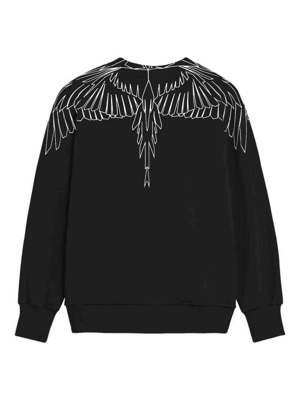 Felpa nera per bambino F5CMJBSW071 110 Marcelo Burlon Kids 