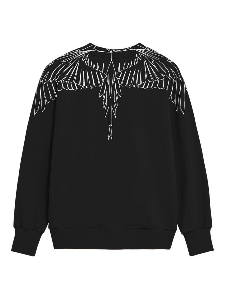 Felpa nera per bambino F5CMJBSW071 110 Marcelo Burlon Kids 