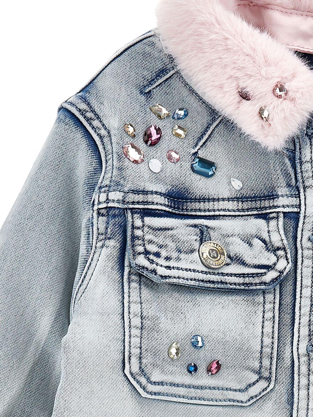 Giacca jeans per bambina 19F1026042 0062 Monnalisa Kids 