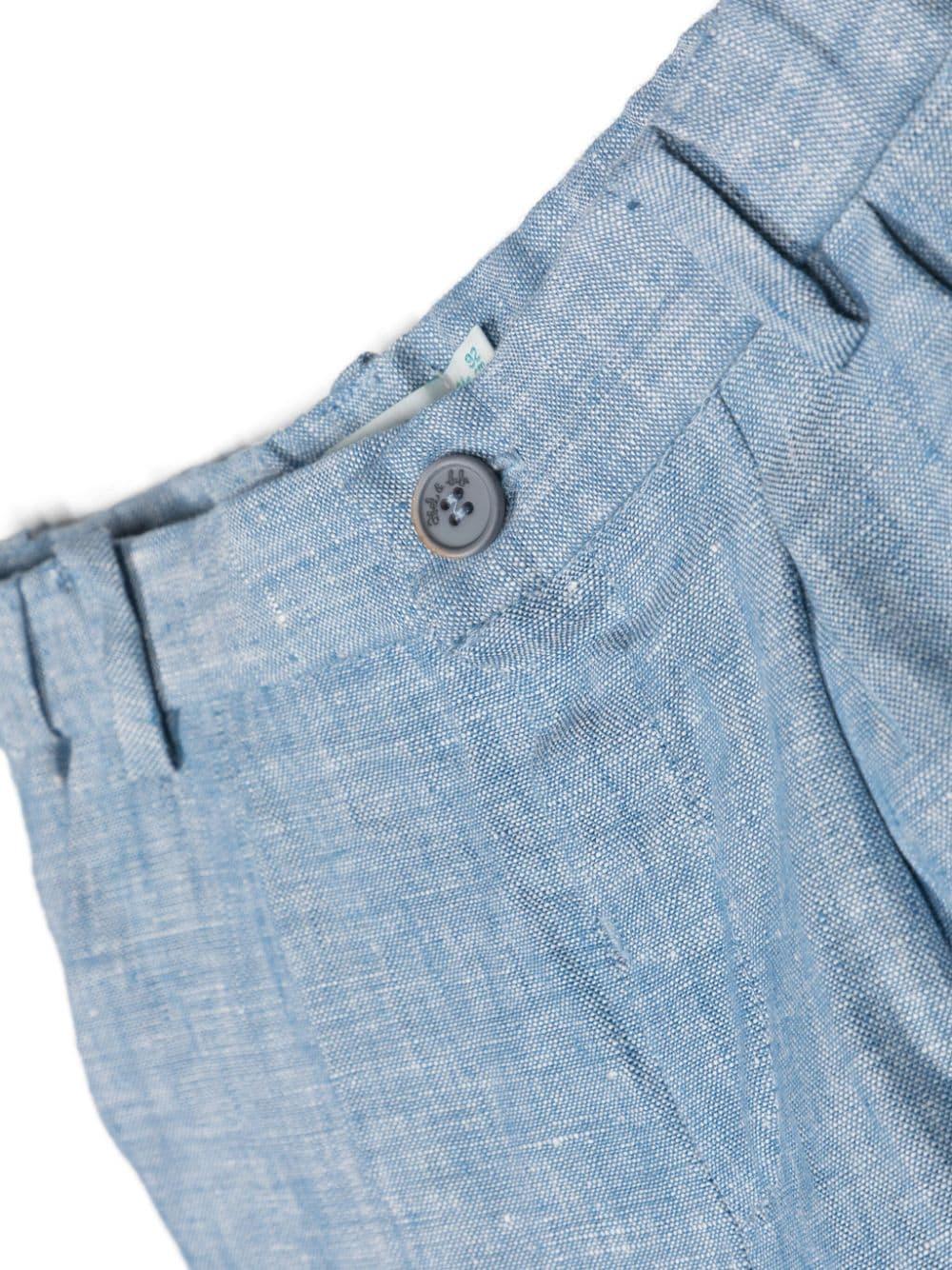 Completo elegante bianco e azzurro per neonato 5257 041 Abel & Lula 