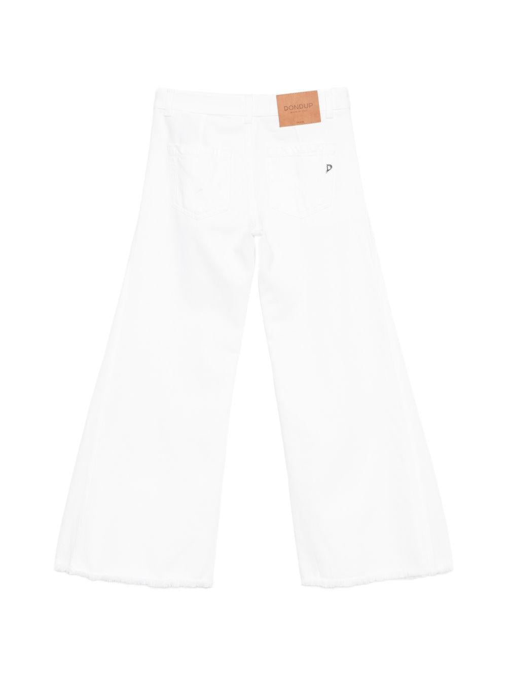Pantalone bianco per bambina DFPA193CDF033 B000 Dondup Kids 