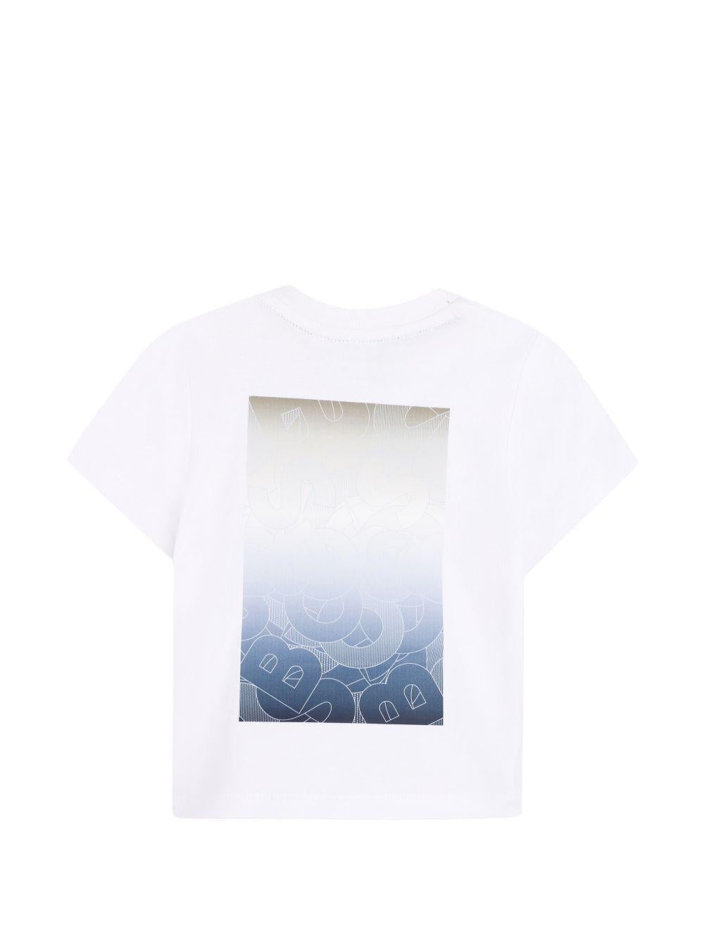 T-shirt bianca per neonato J52891 10P Boss Kids 