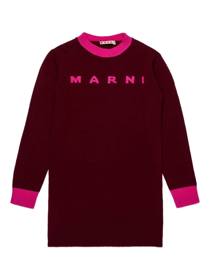 Abito bordeaux per bambina