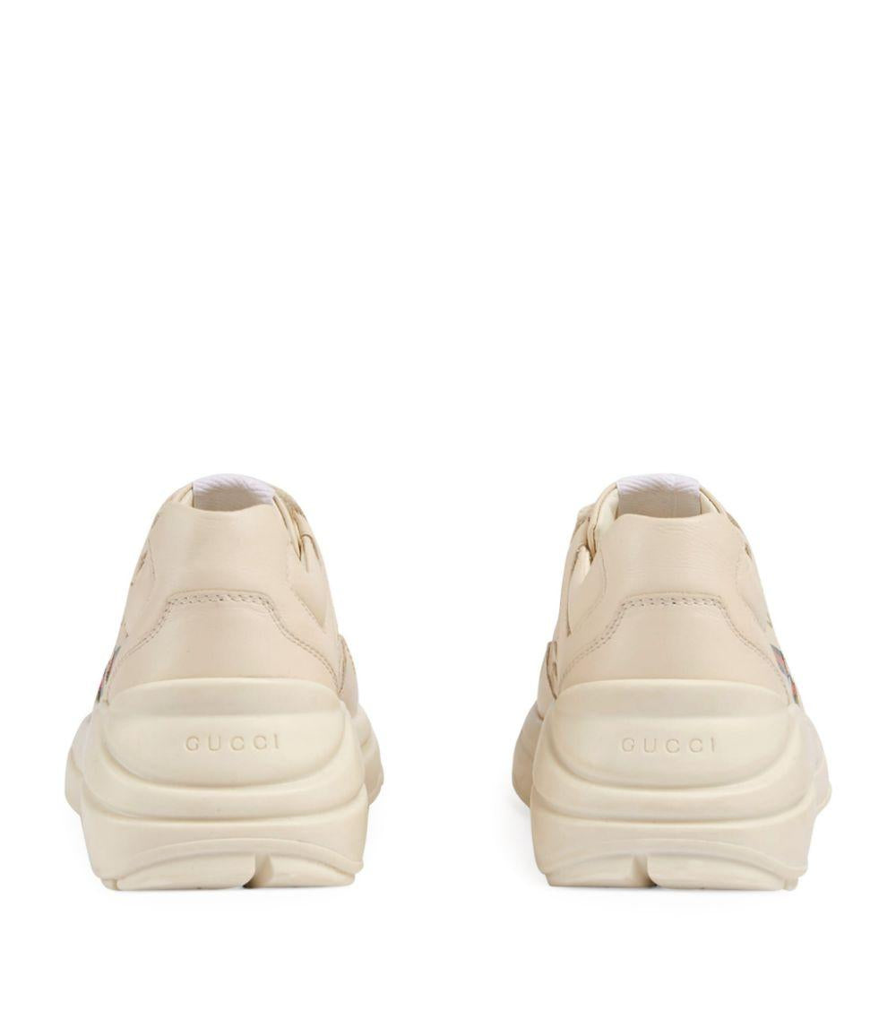 Sneakers crema per bambina con logo