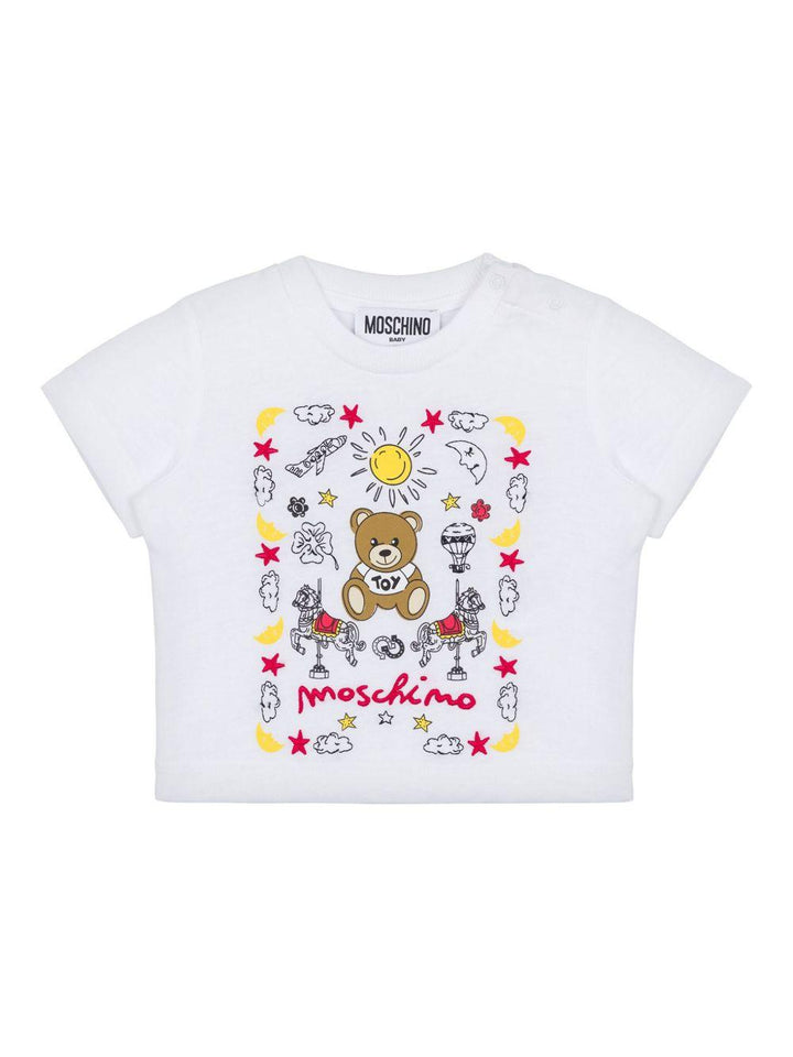 T-shirt bianca per neonato