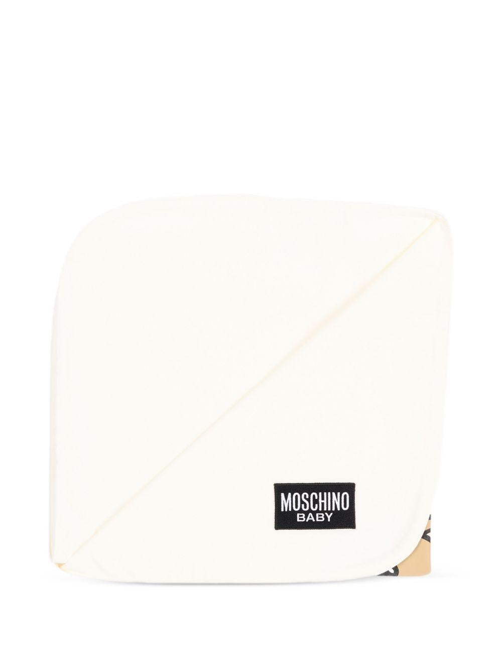 Coperta bianca per neonato MUB00OLCA40 10063 Moschino Kids 