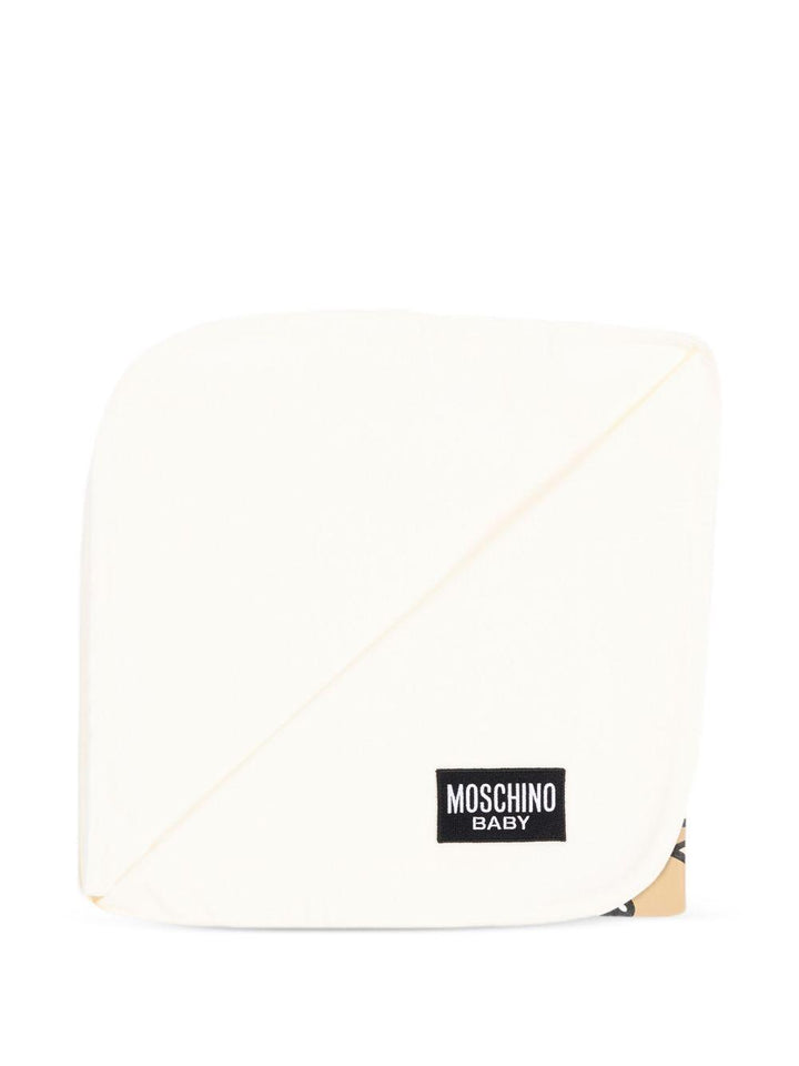 Coperta bianca per neonato MUB00OLCA40 10063 Moschino Kids 