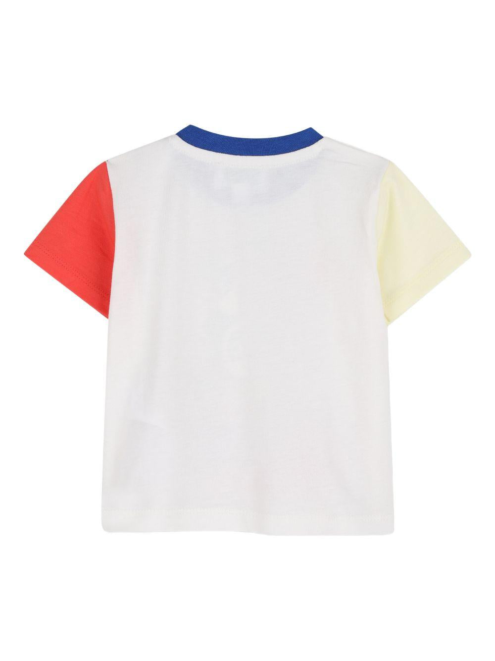 T-shirt bianco/blu/rosso per neonato K61717 117 Kenzo Kids 