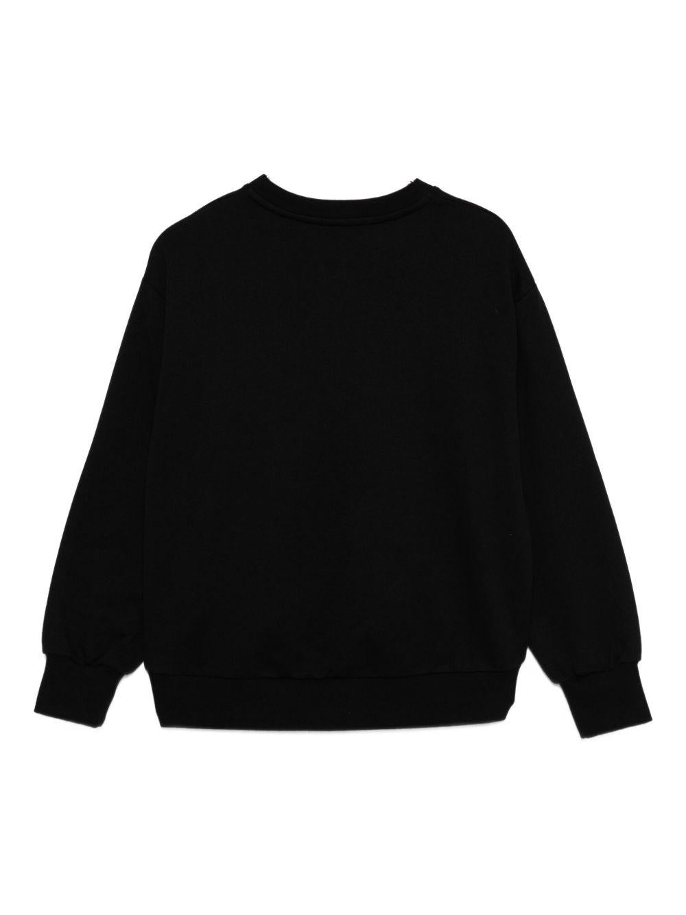 Felpa nera per bambina EFFE1580FF002 N000 Elisabetta Franchi Kids 