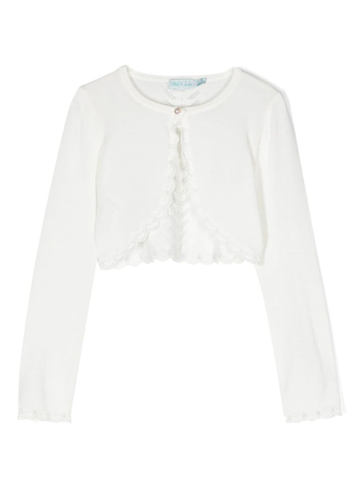 Cardigan bianco per bambina