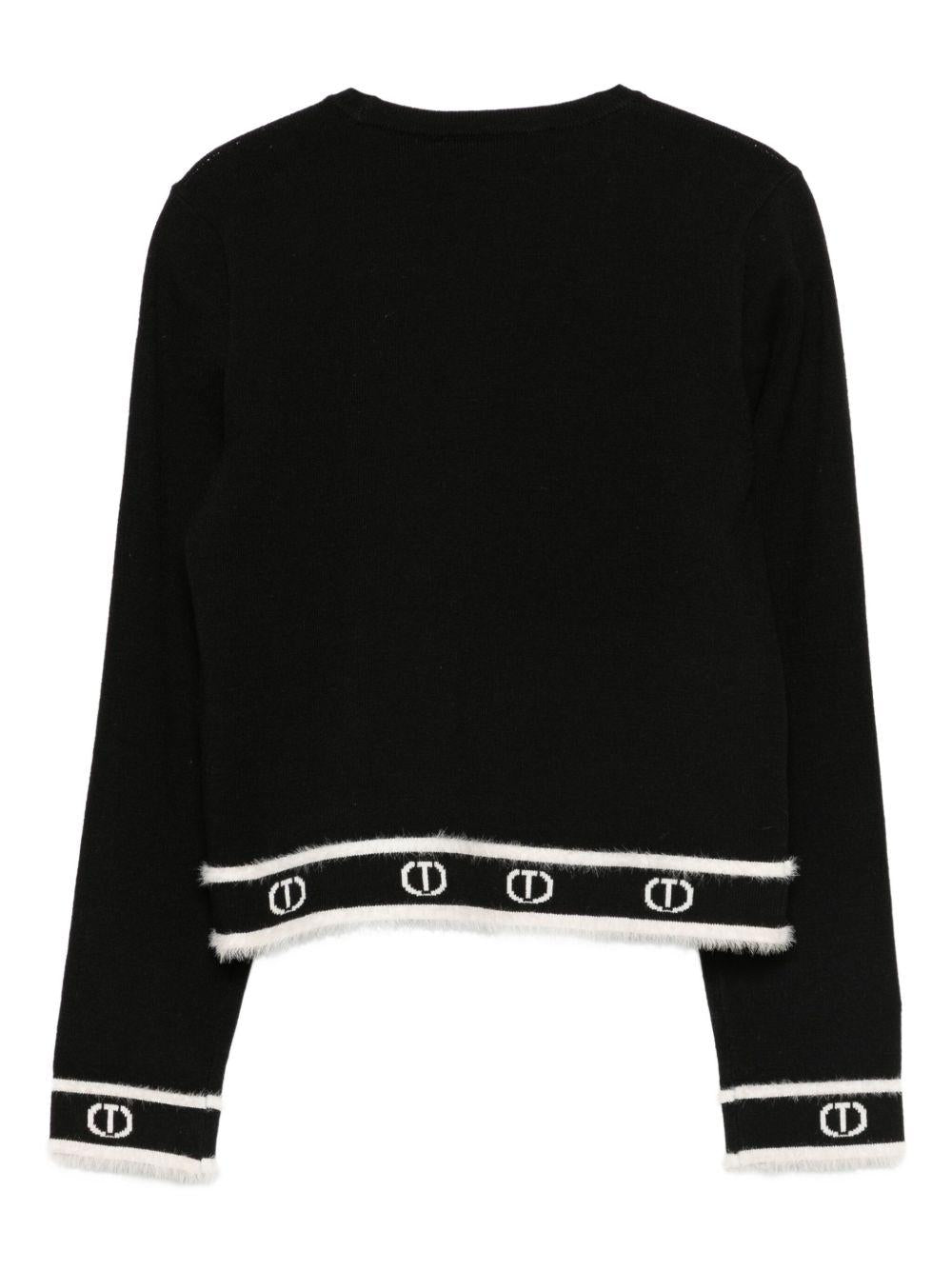Maglione nero per bambina 252GJ3073 11656 Twin Set 