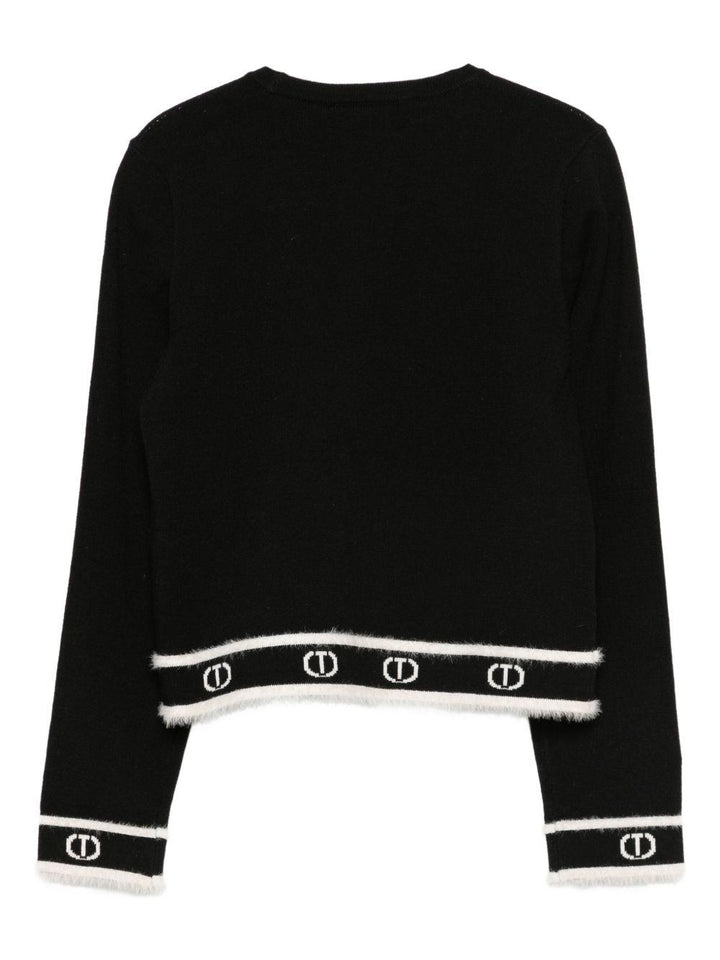 Maglione nero per bambina 252GJ3073 11656 Twin Set 