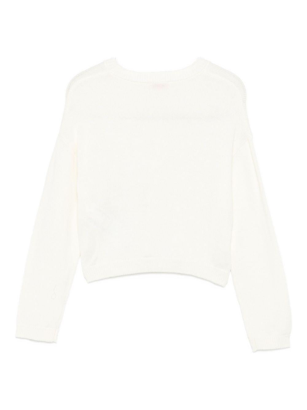 Maglione bianco per bambina GF5089MA51I 71322 Liu Jo 