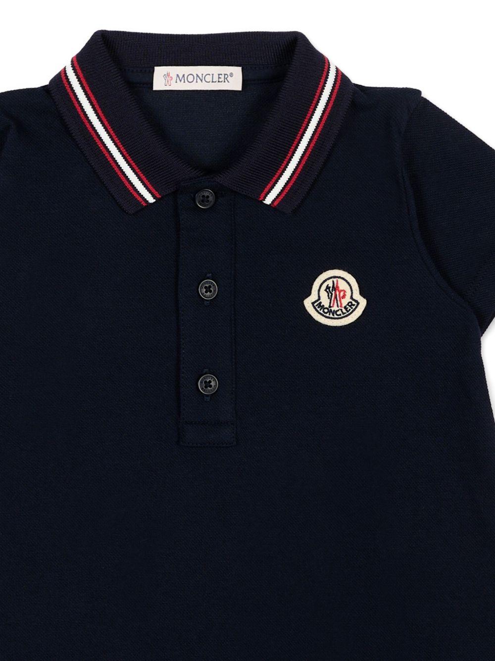 Tutina blu navy per neonato 9518L000068496F 778 Moncler Kids 