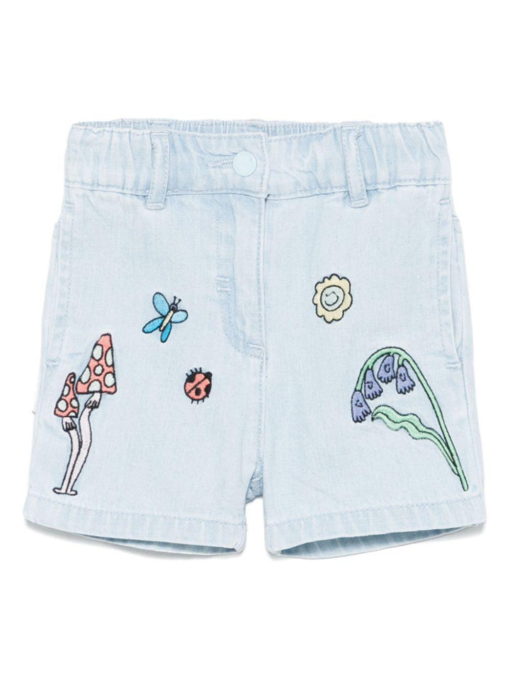 Baby blue bermuda shorts